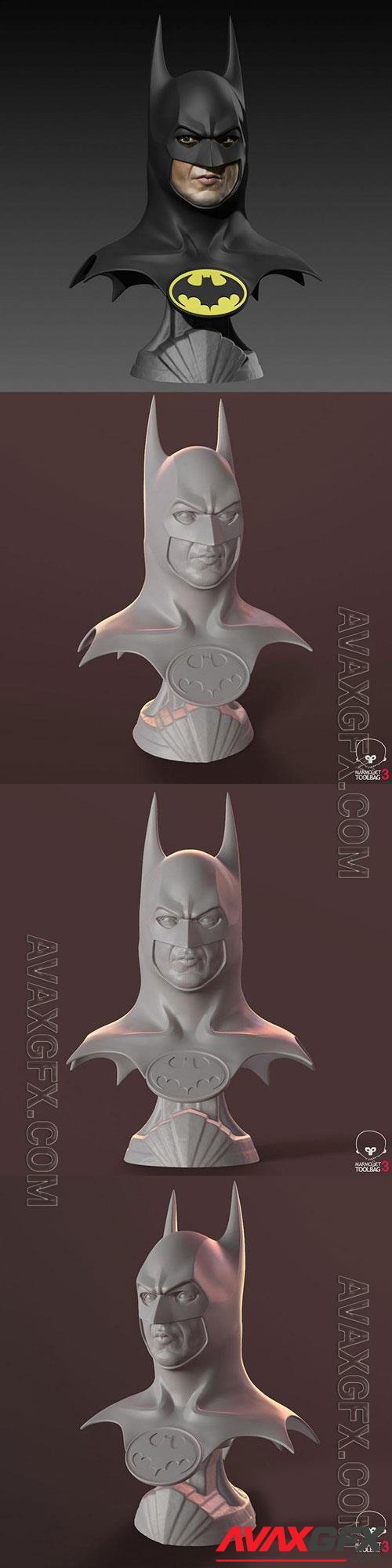 3D Print Models Batman 1989 Bust - Michael Keaton