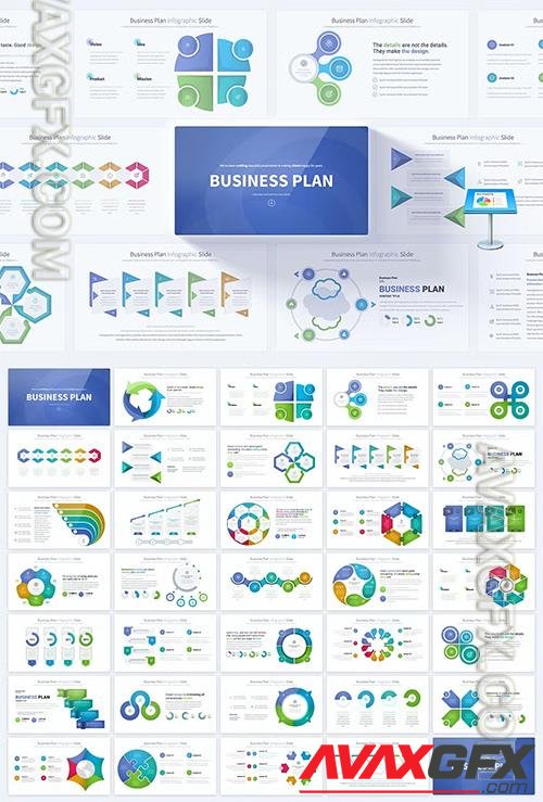 Business Plan - Keynote Infographics Slides