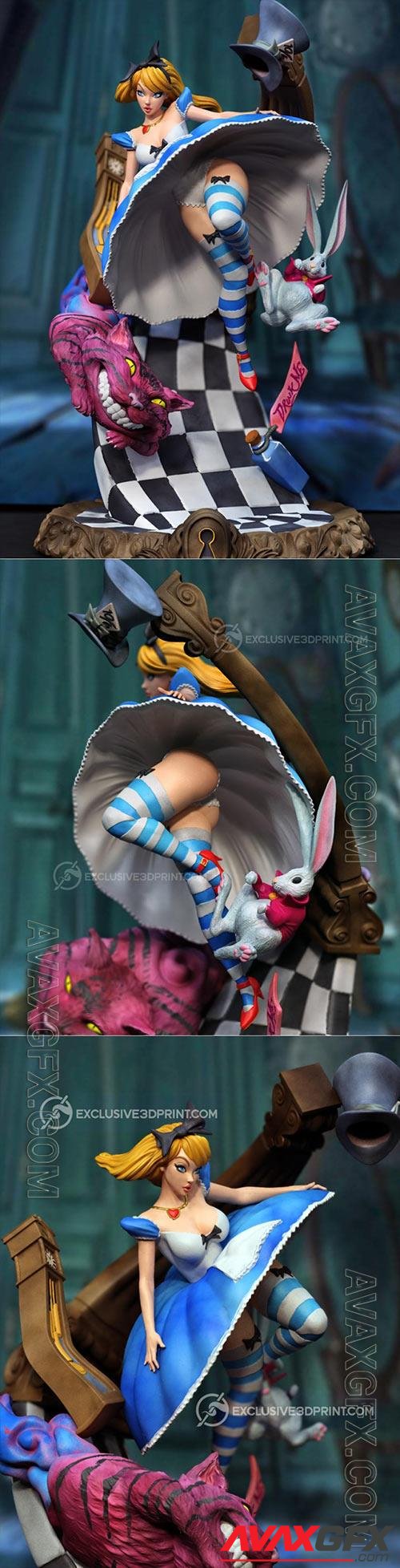 3D Print Models Alice falling