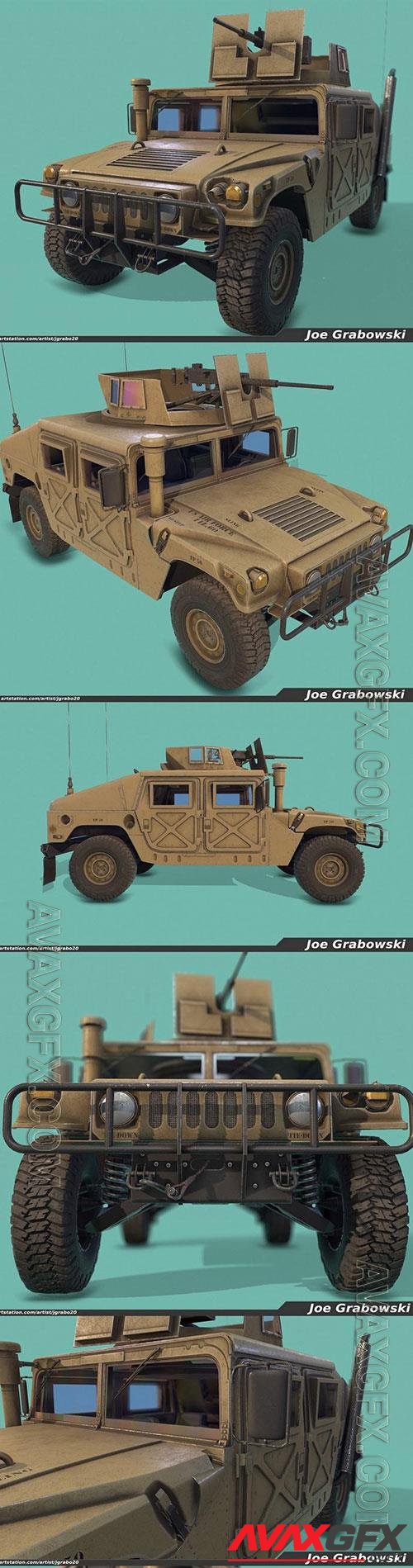 3D Models Game Ready Humvee