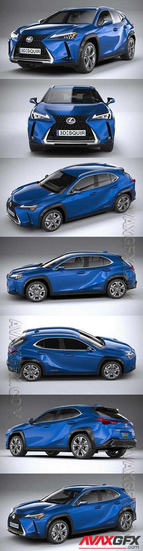 3D Models Lexus UX 300e 2021 3D model