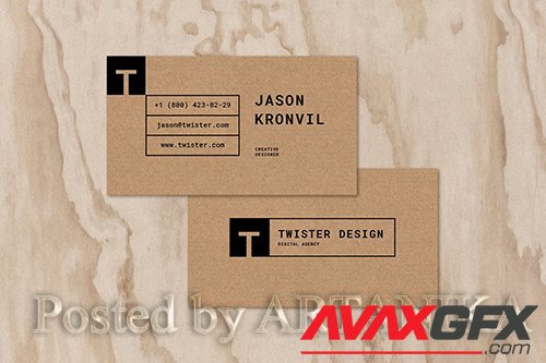 Twister Personal PSD Business Card