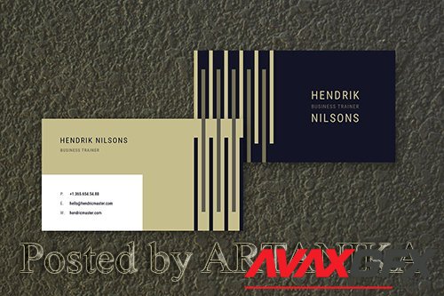 Hendrik Business Card PSD Template