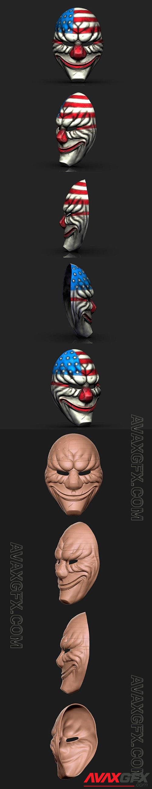 3D Print Models Payday 2 Dallas Mask