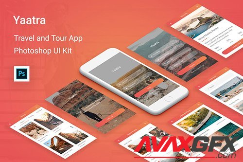 Yaatra - Travel & Tour UI Kit for Photoshop