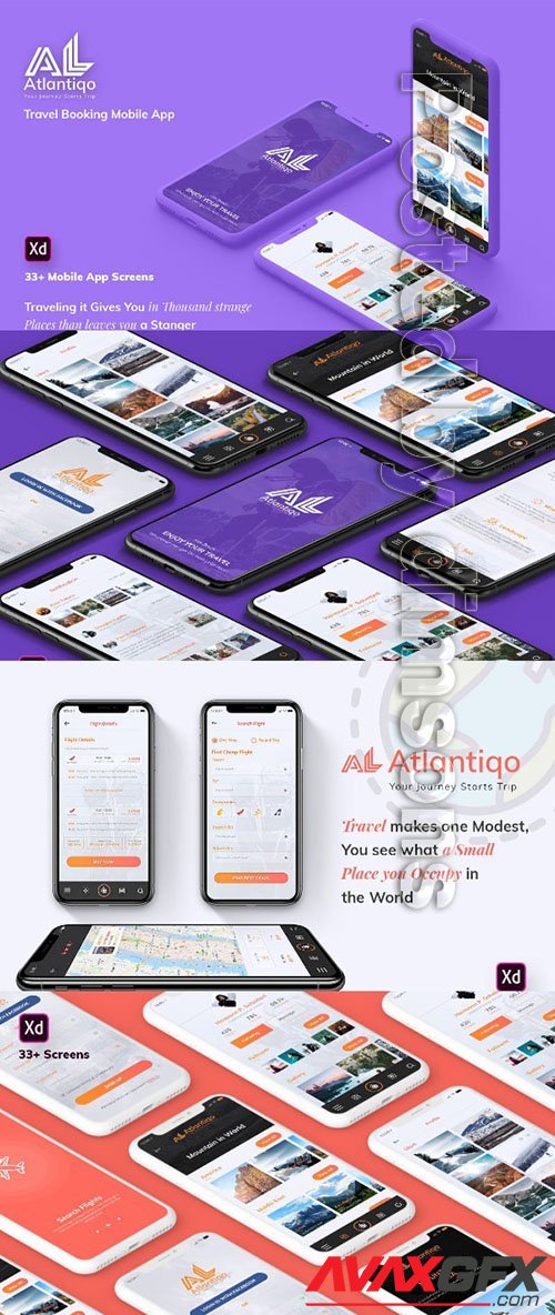 Atlantigo-Travel & Flight Booking MobileApp (XD)