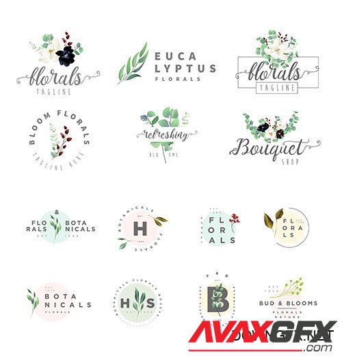 Floral Botanical Logos
