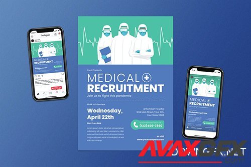 Medical Recruitment Flyer Set