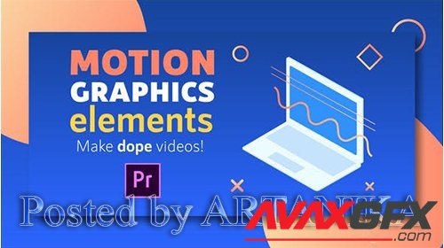 Motion Graphics Elements Pack | MOGRT for Premiere Pro 22061366