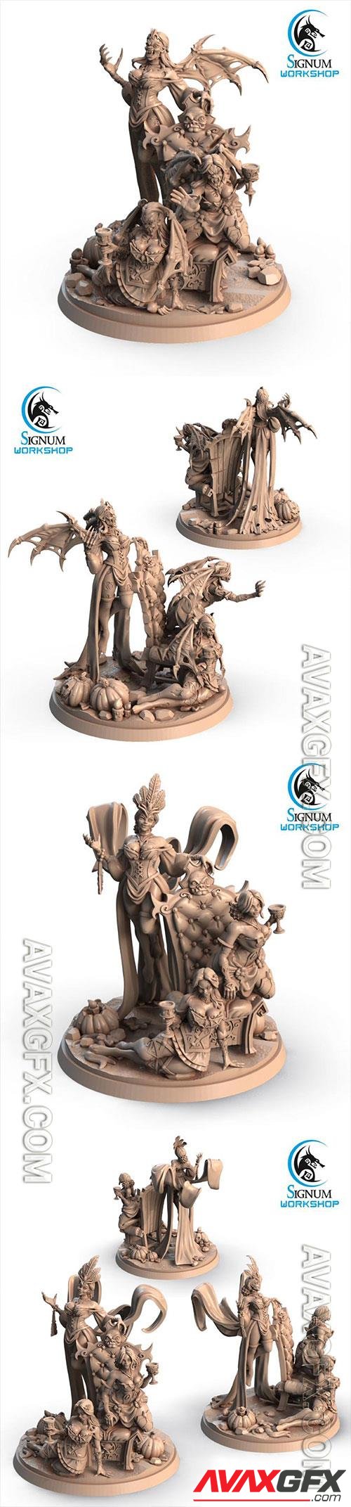 3D Print Models Three Angry Vampires