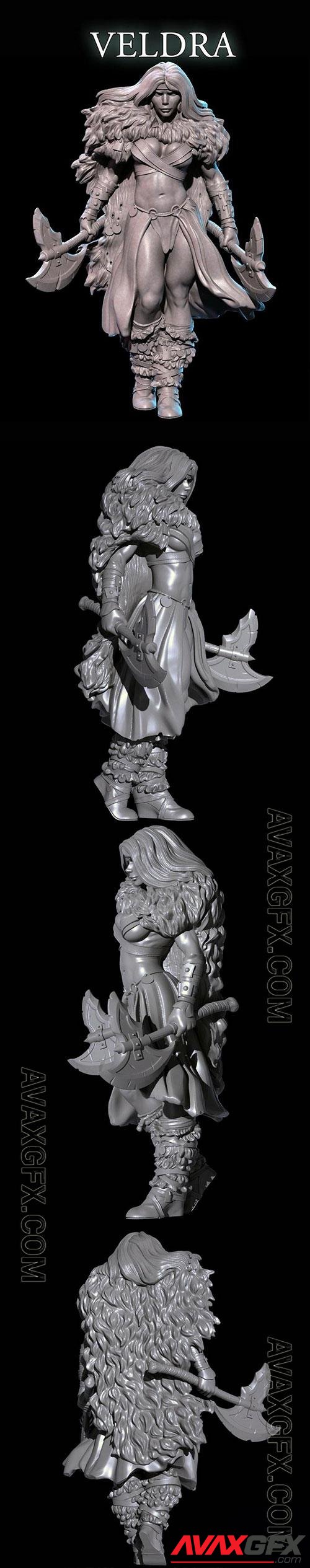 3D Print Models Veldra The Barbarian