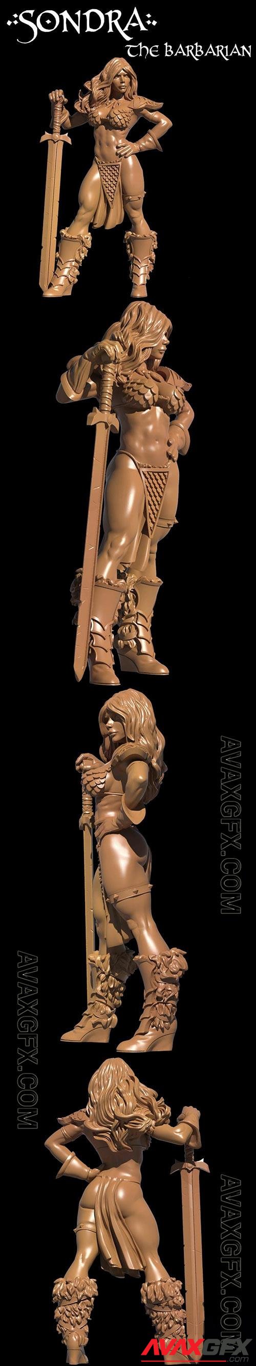 3D Print Models Sondra The Barbarian