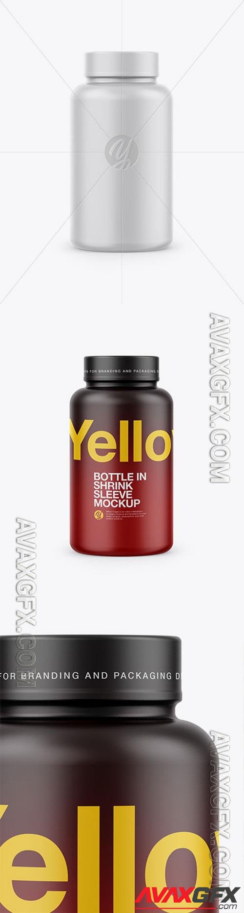 Matte Bottle In Shrink Sleeve Mockup 45863 TIF