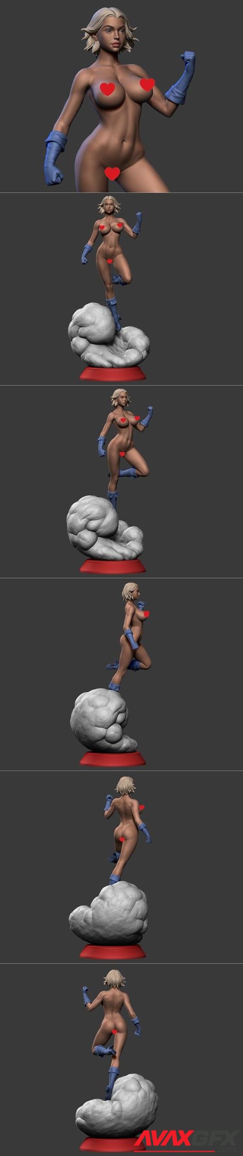 Power Girl NSFW Version – 3D Print