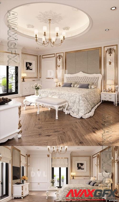 3D Models 3D Classical Bedroom Interior Model by Vu Long