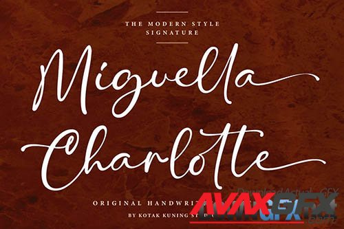Miguella Charlotte - Signature Font