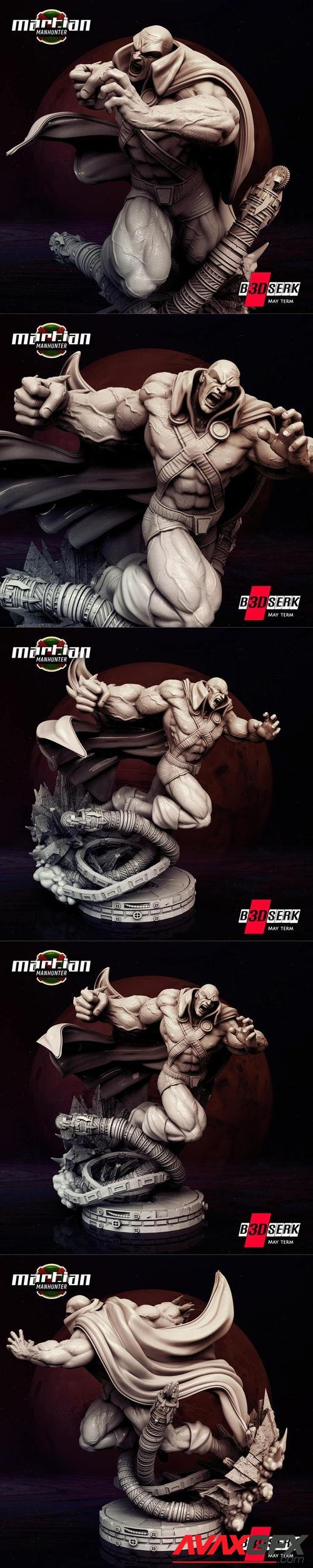 B3DSERK - Martian Manhunter Sculpture – 3D Print