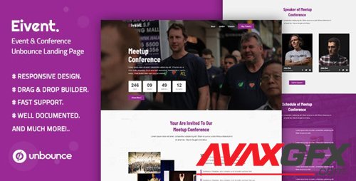 ThemeForest - Eivent v1.0 - Conference & Event Unbounce Landing Page Template - 25162931