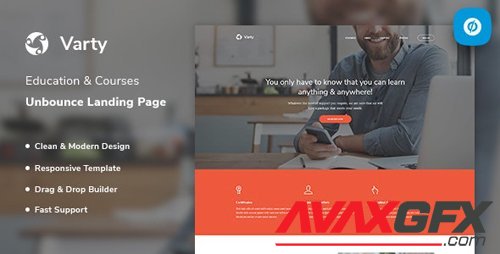 ThemeForest - Varty v1.0 - Education & Course Unbounce Landing Page Template - 23455480