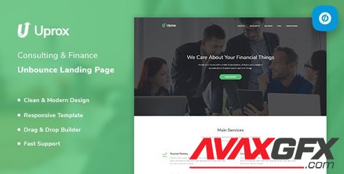 ThemeForest - Uprox v1.0 - Consulting & Finance Unbounce Landing Page Template - 23526582