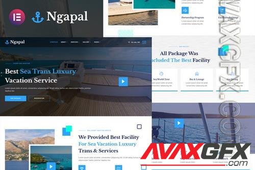 TF - Ngapal - Sea Luxury Yatch Vacation Services Elementor Template Kit 37254608