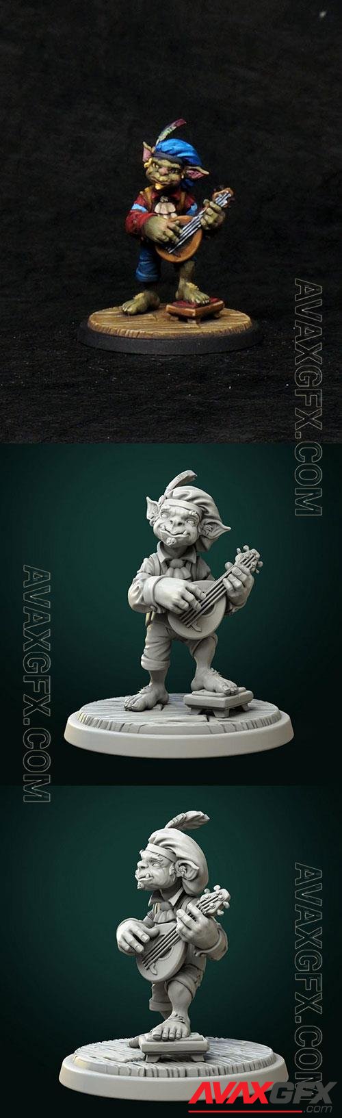 3D Print Models Goblin Bard