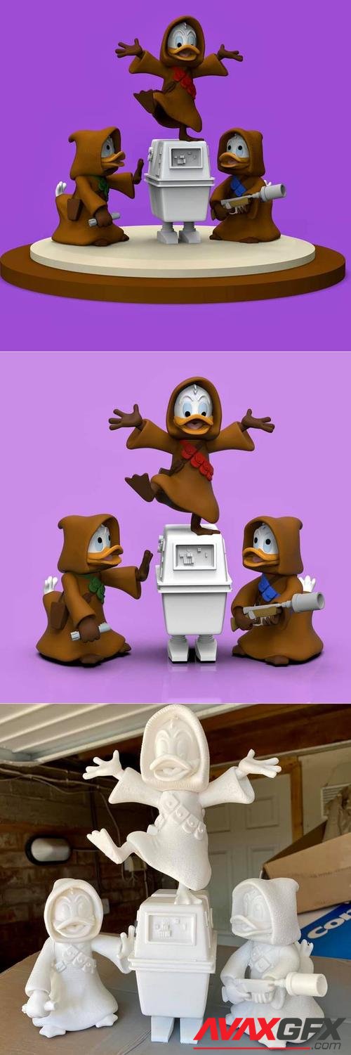 Huey Dewey and Louie Jawa’s – 3D Print