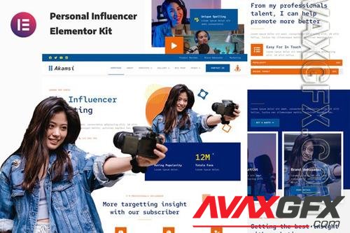 TF - Akamsi - Personal Influencer Elementor Template Kit 37266065