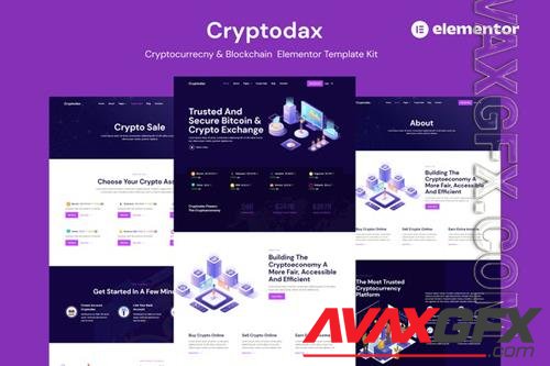 TF - Cryptodax - Cryptocurrency & Blockchain Elementor Template Kit 37181656