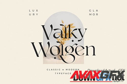 Valky Classic Modern Typeface