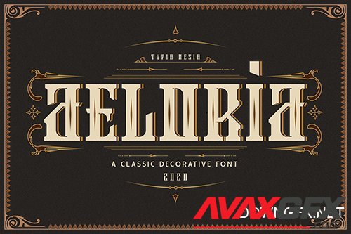 Aeloria Vintage Decorative Font