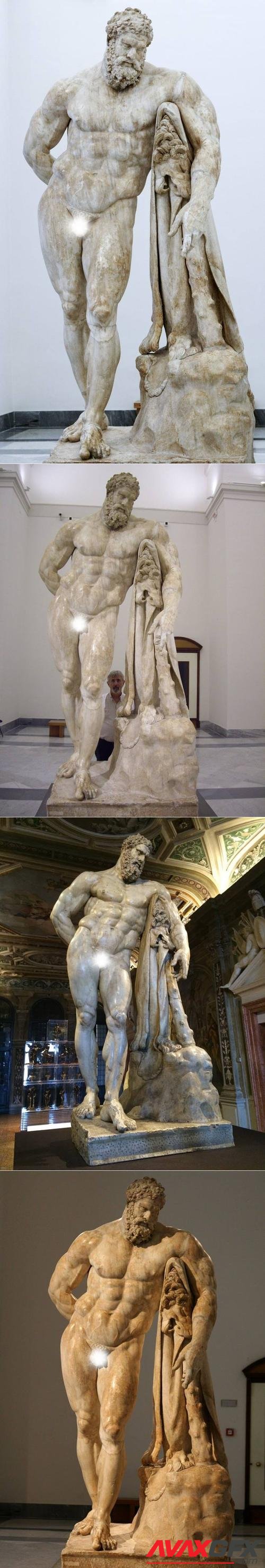 Farnese Hercules by Glykon, Museo Archeologico Nazionale, Naples – 3D Print