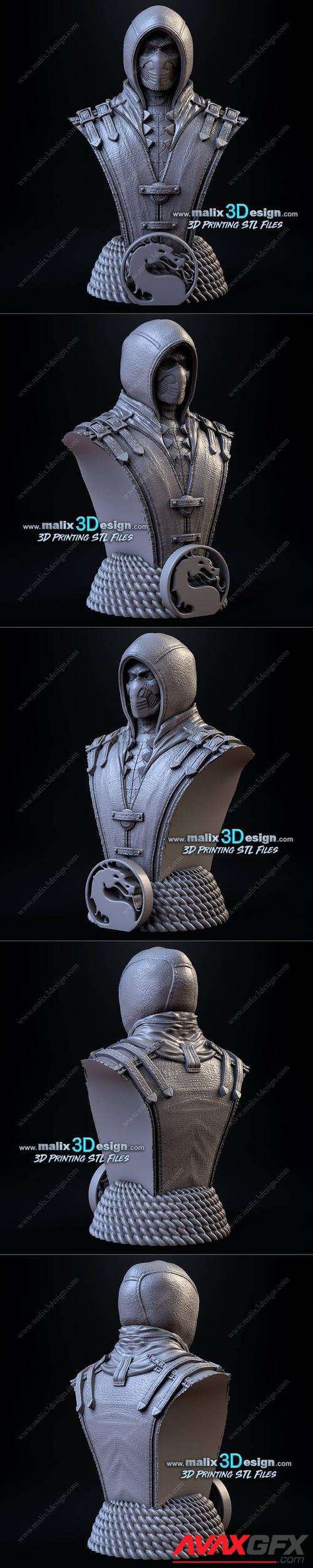 SCORPION (bust) – 3D Print