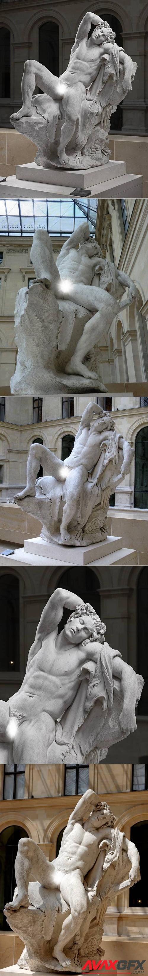 Barberini Faun or Drunken Satyr, Glyptothek in Munich Germany, Copy Louvre France – 3D Print