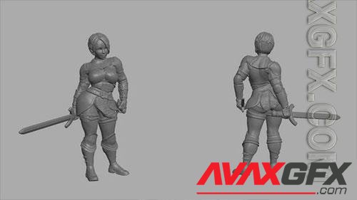 3D Print Models Female adventurer - Rogue