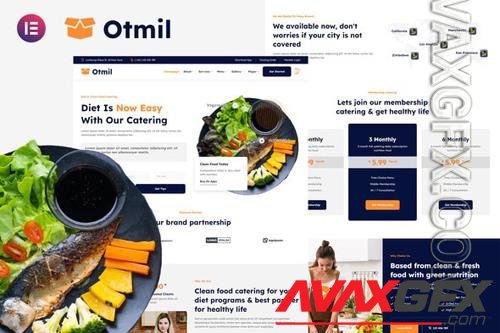 TF Otmil - Diet & Clean Food Catering Services Elementor Template Kit 37160339