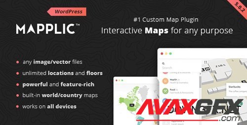 CodeCanyon - Mapplic v5.0.2 - Custom Interactive Map WordPress Plugin - 6800158