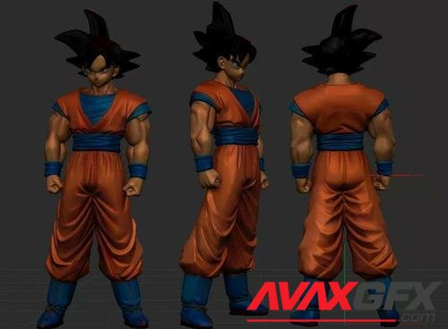 Goku Dragon Ball escaneado – 3D Print