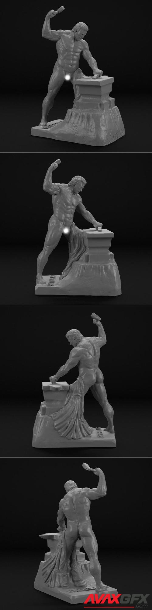 Hephaestus Greek Olympian God of Fire – 3D Print