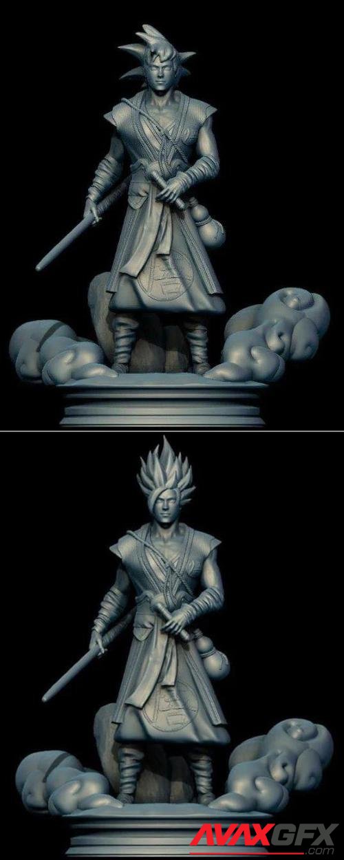 Goku Dragon Ball Estilo Realista – 3D Print