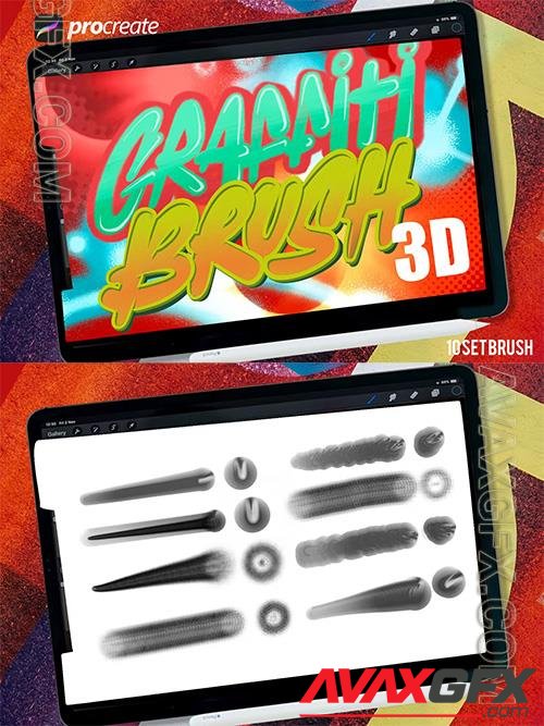 Graffiti Procreate 3d Brush S5WTUGP