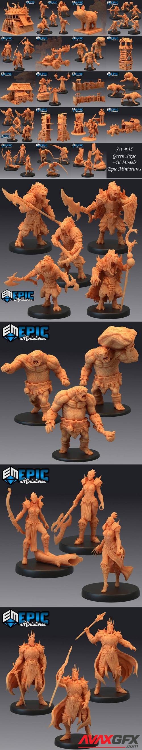 Epic Minis - Green Siege – 3D Print