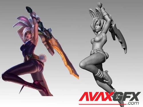 Battle Bunny Riven – 3D Print