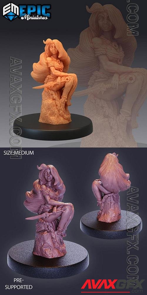 3D Print Wildling Princess Sitting