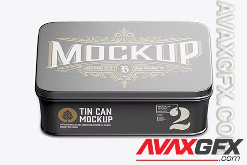 Colored Tin Mockup
