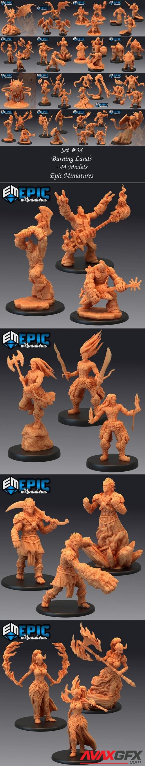 Epic Minis - Burning Lands – 3D Print