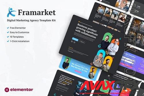 TF Framarket - Digital Marketing Elementor Template Kit 37796678