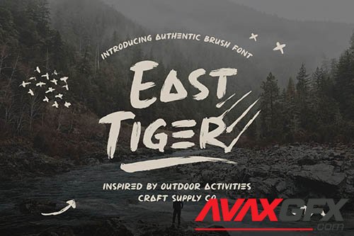 East Tiger - Authentic Brush Font