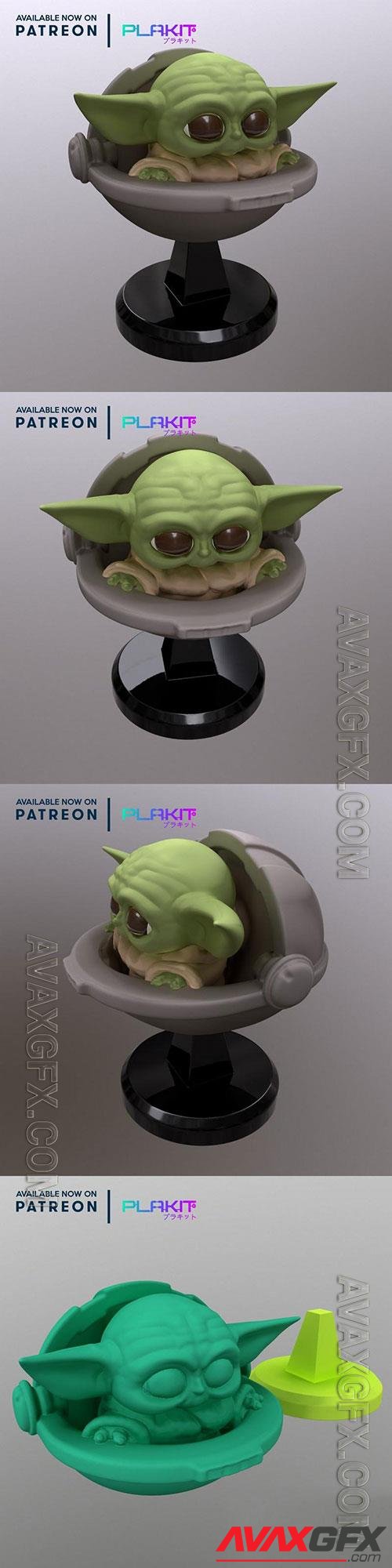 3D Print Plakit Baby Yoda