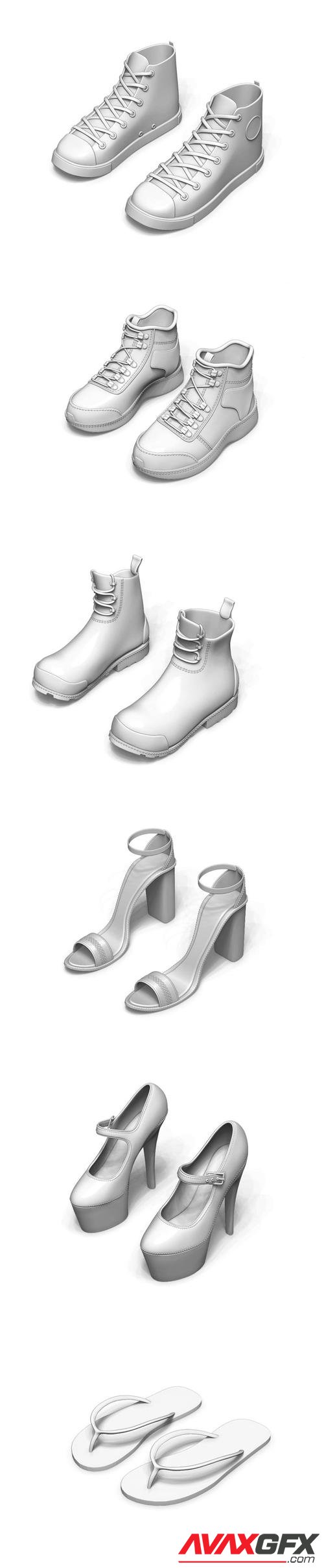 Merged Shoes – 3D Print